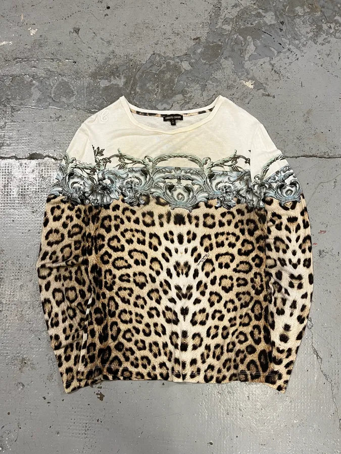 Roberto Cavalli Leopard Gradient Longsleeves EItopnR 0