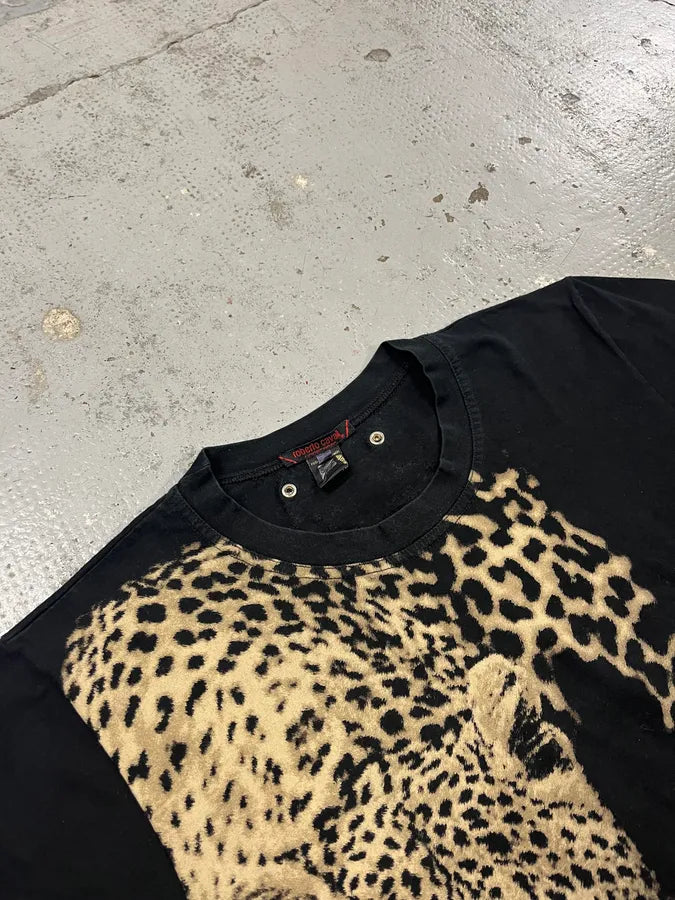 Roberto Cavalli Leopard Hunt Black T-Shirt jGbVVyR 8