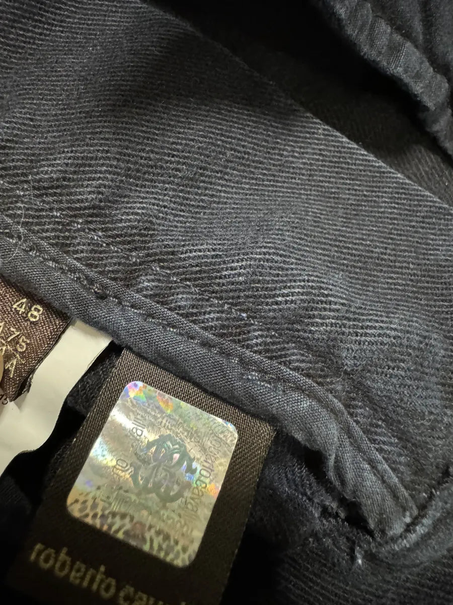 Roberto Cavalli Leopard Slim Navy & Black Pants RbcYayq 9