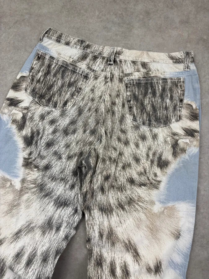 1990s Roberto Cavalli Light Blue Animal Jeans MJPtZja 6