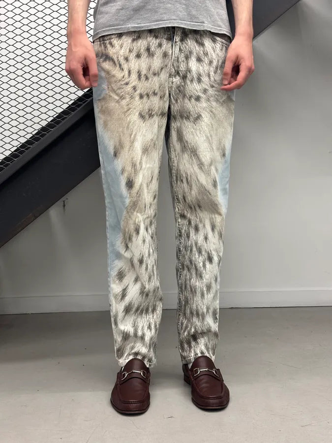 1990s Roberto Cavalli Light Blue Animal Jeans MJPtZja 1