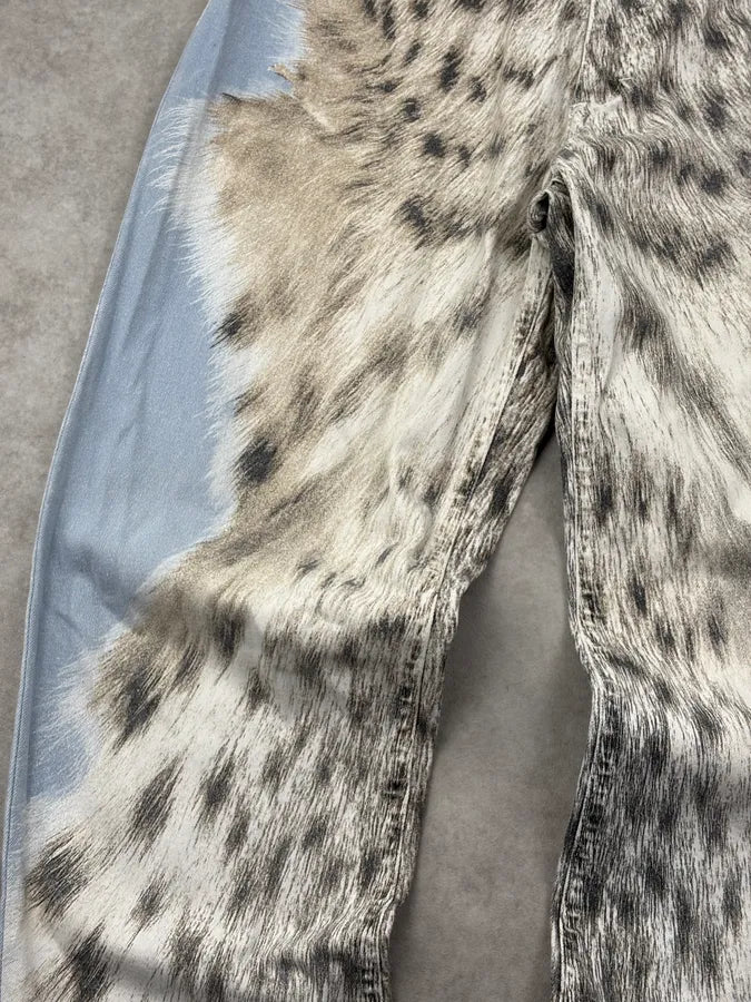 1990s Roberto Cavalli Light Blue Animal Jeans MJPtZja 9