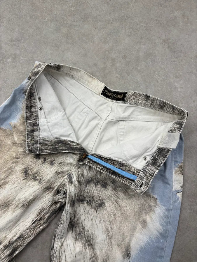 1990s Roberto Cavalli Light Blue Animal Jeans MJPtZja 8