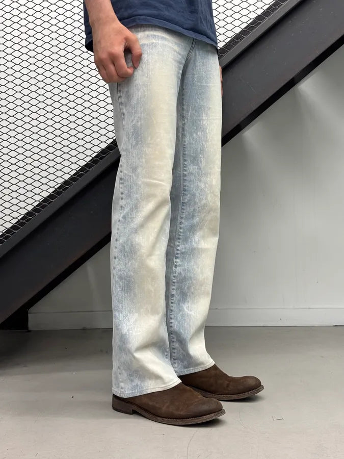 2000s Cavalli Light Blue Washed Denim Jeans EANHrvs 1