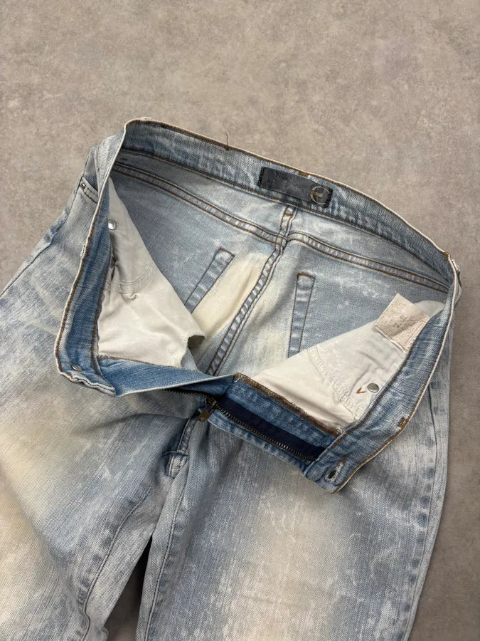 2000s Cavalli Light Blue Washed Denim Jeans EANHrvs 8