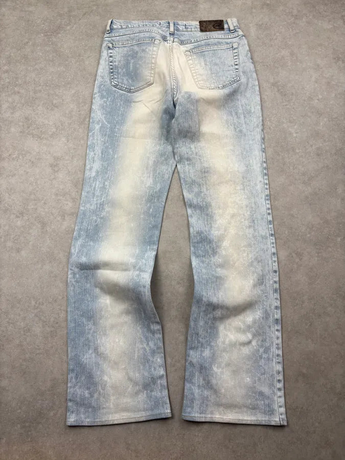2000s Cavalli Light Blue Washed Denim Jeans EANHrvs 5