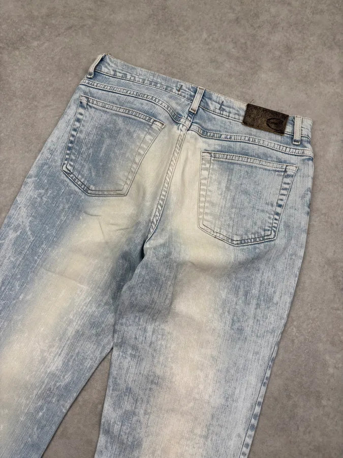 2000s Cavalli Light Blue Washed Denim Jeans EANHrvs 6