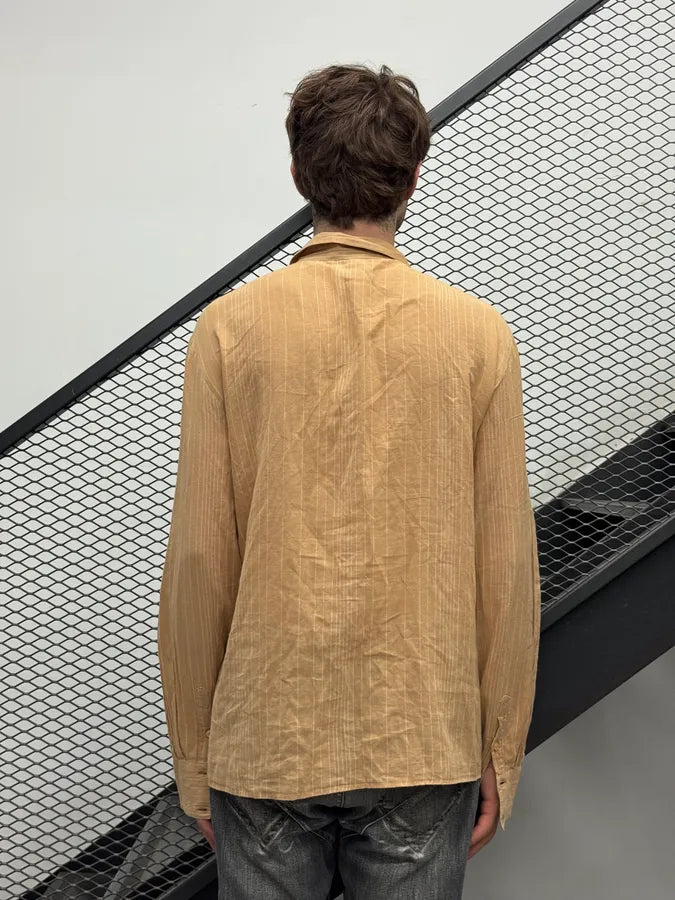 2000s Roberto Cavalli Light Orange Embroidered Shirt vPyvtmf 1