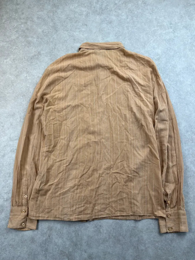2000s Roberto Cavalli Light Orange Embroidered Shirt vPyvtmf 3