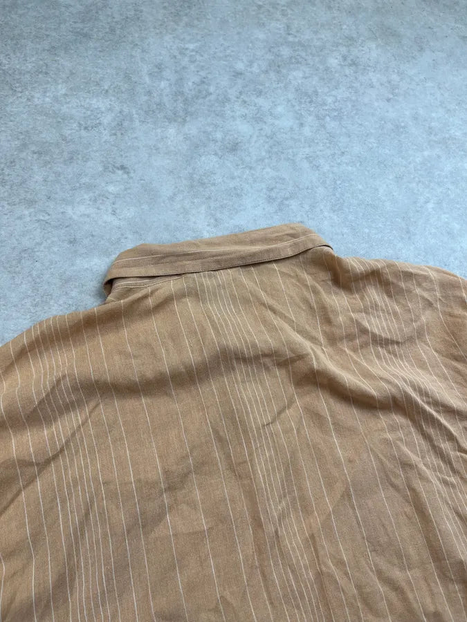 2000s Roberto Cavalli Light Orange Embroidered Shirt vPyvtmf 6