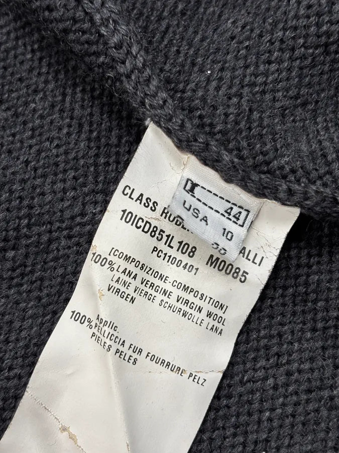 2000s Roberto Cavalli Long Grey Fur Hooded Vest  SfuAOBI 11