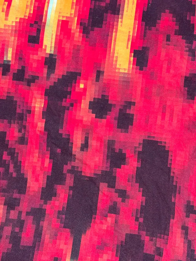 SS2001 Cavalli Multicolor Pixelated Graphic T-Shirt BoGVfEi 6