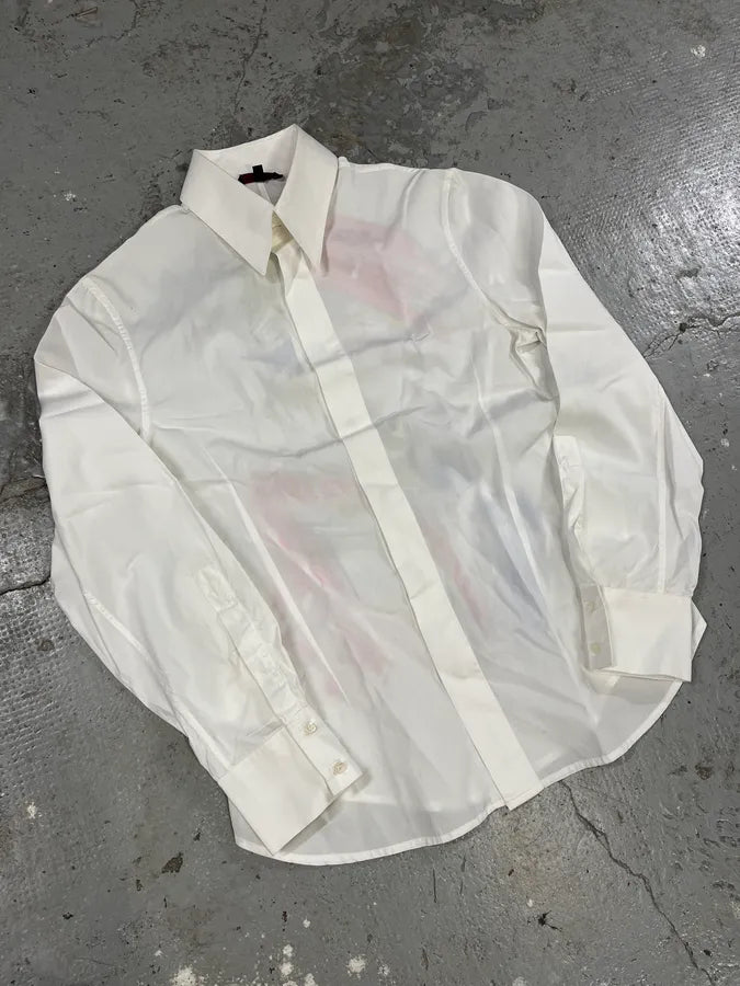 Roberto Cavalli Mysterious Chic Lady White Shirt (M) YlwoHHf 9