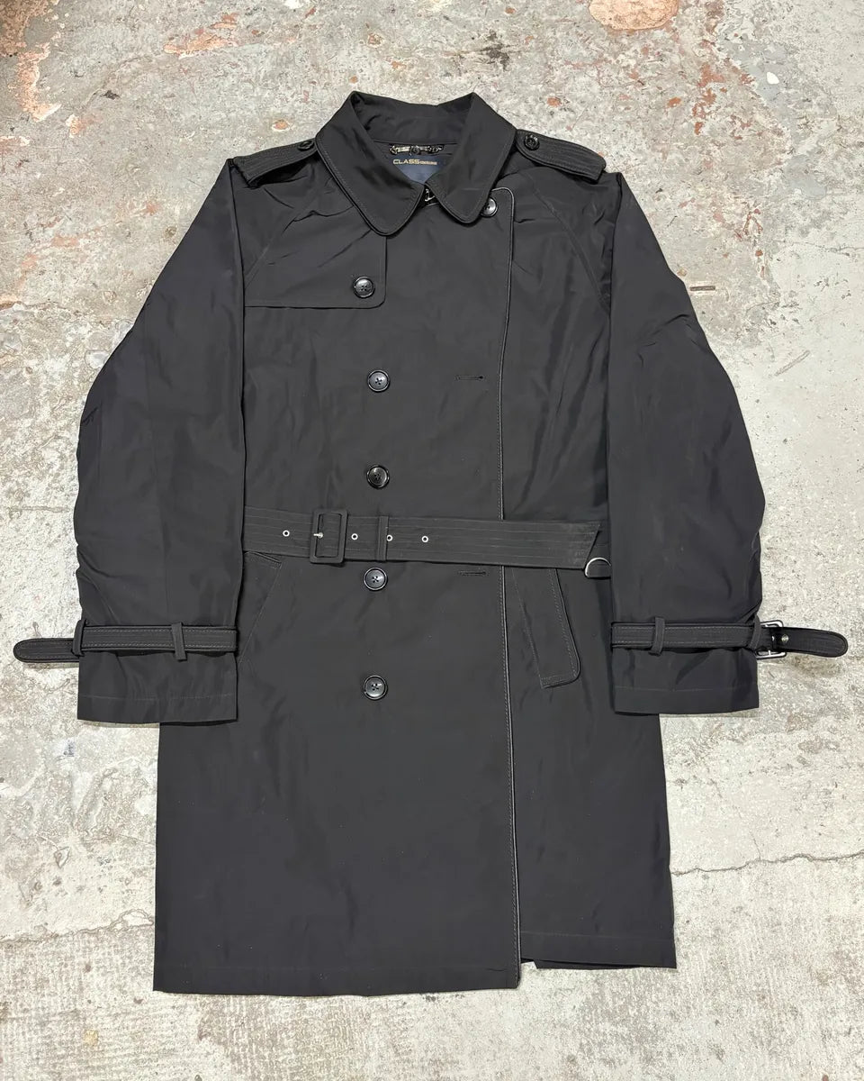 Roberto Cavalli Navy Mafia Premium Long Trench Jacket YDjYBsD 0