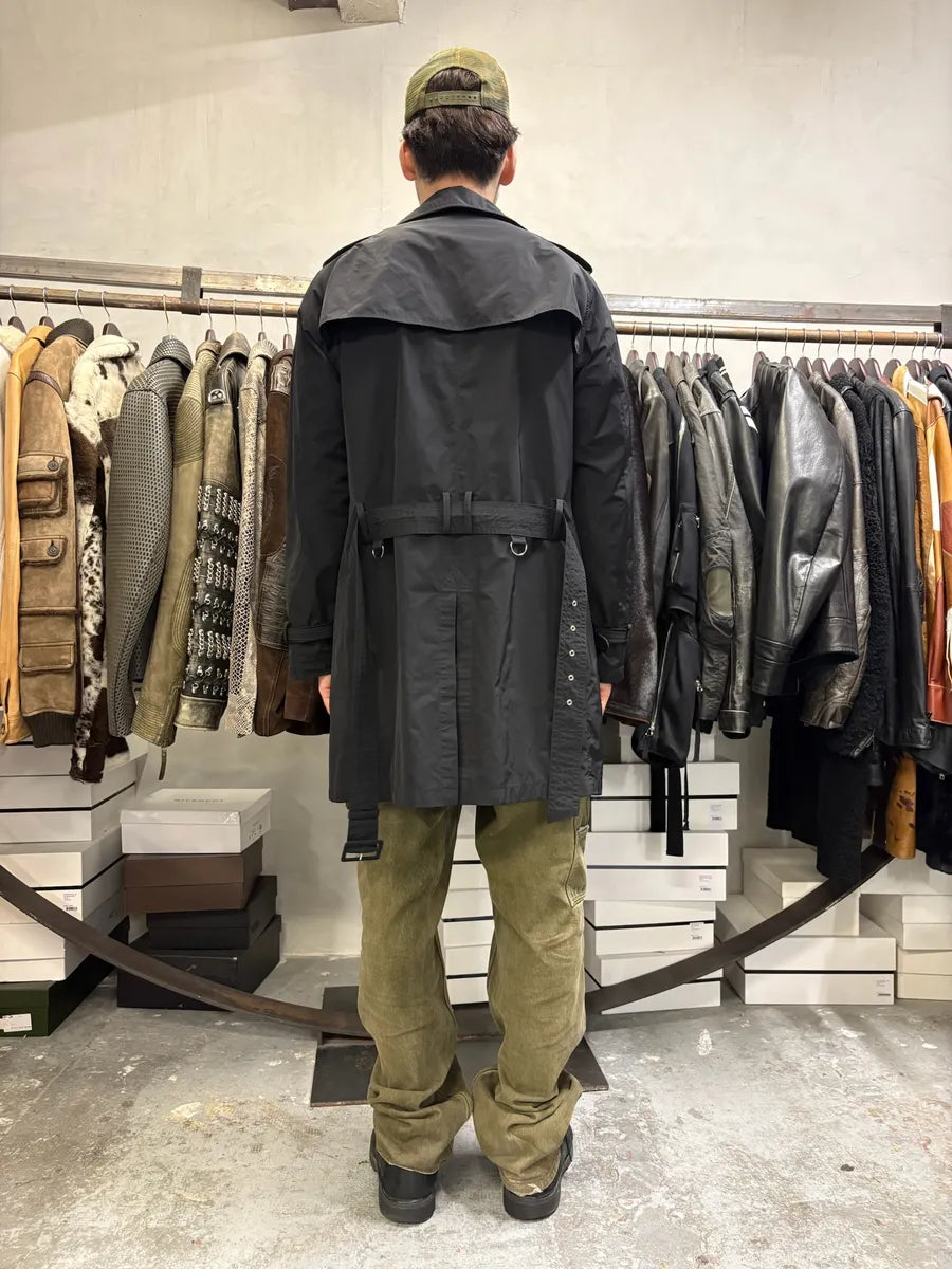 Roberto Cavalli Navy Mafia Premium Long Trench Jacket YDjYBsD 3