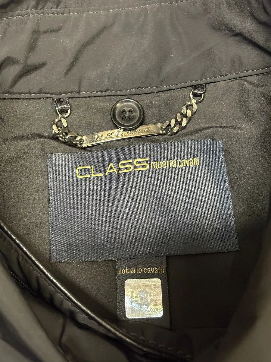 Roberto Cavalli Navy Mafia Premium Long Trench Jacket YDjYBsD 7