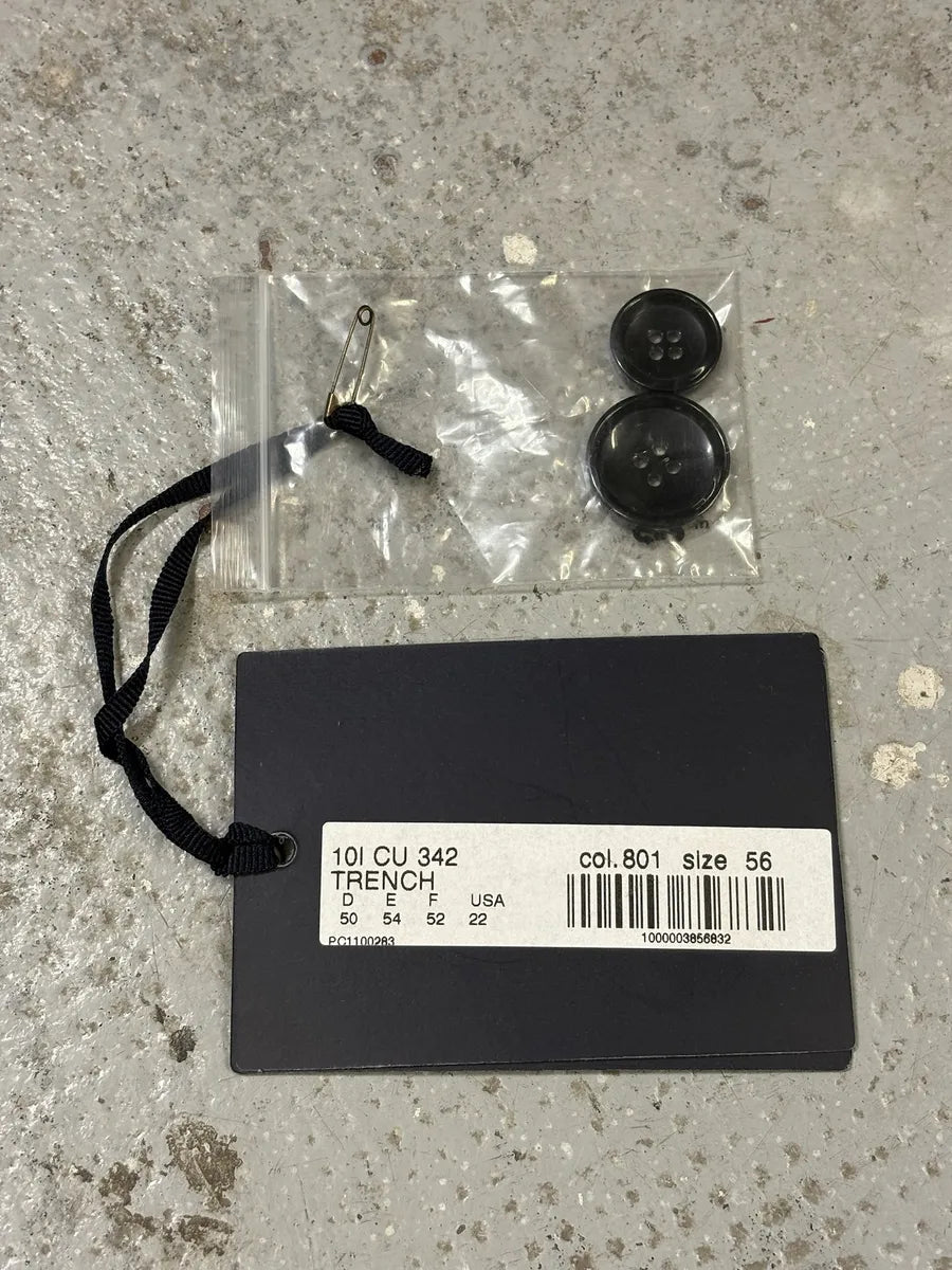 Roberto Cavalli Navy Mafia Premium Long Trench Jacket YDjYBsD 9