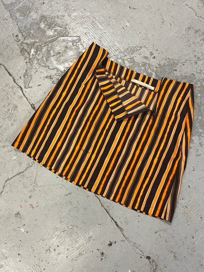 Roberto Cavalli Orange & Black Light Skirt iTPajNW 2