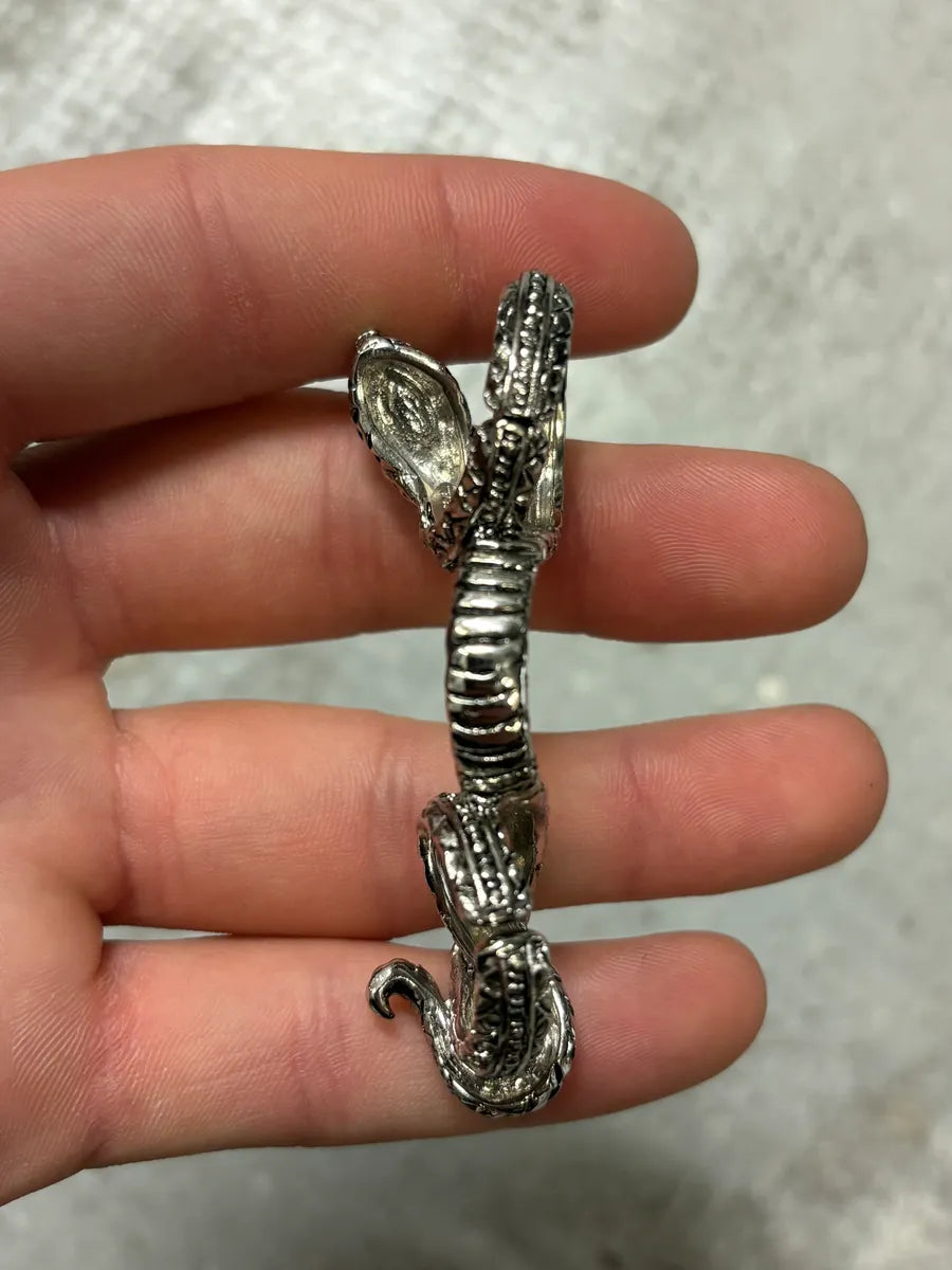 Roberto Cavalli Ornament Snake Double Ring CqVVgoX 2