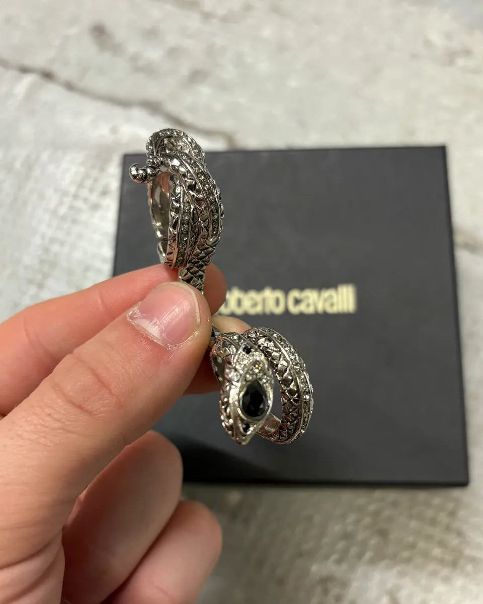 Roberto Cavalli Ornament Snake Double Ring CqVVgoX 0