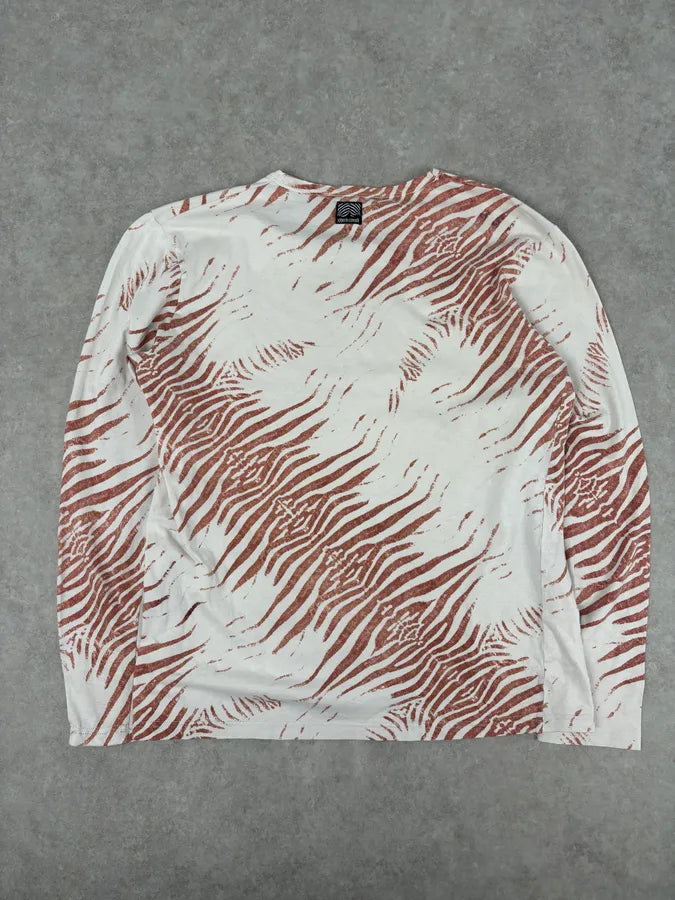 Roberto Cavalli Peach Pink Zebra Savage T-Shirt  ynbdelY 4