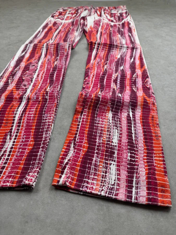 2000s Roberto Cavalli Pink Foam Effect Pants UdTdvMH 5