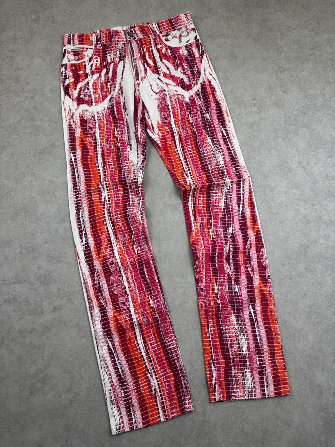 2000s Roberto Cavalli Pink Foam Effect Pants UdTdvMH 4