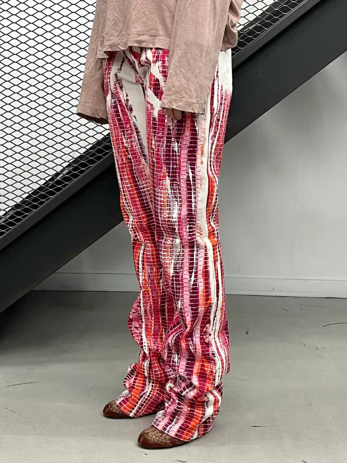 2000s Roberto Cavalli Pink Foam Effect Pants UdTdvMH 3