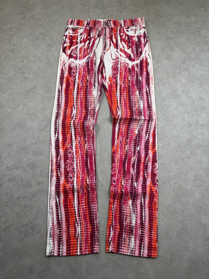 2000s Roberto Cavalli Pink Foam Effect Pants UdTdvMH 0