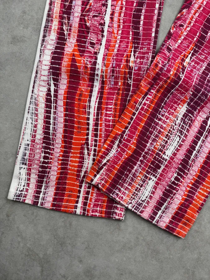 2000s Roberto Cavalli Pink Foam Effect Pants UdTdvMH 9