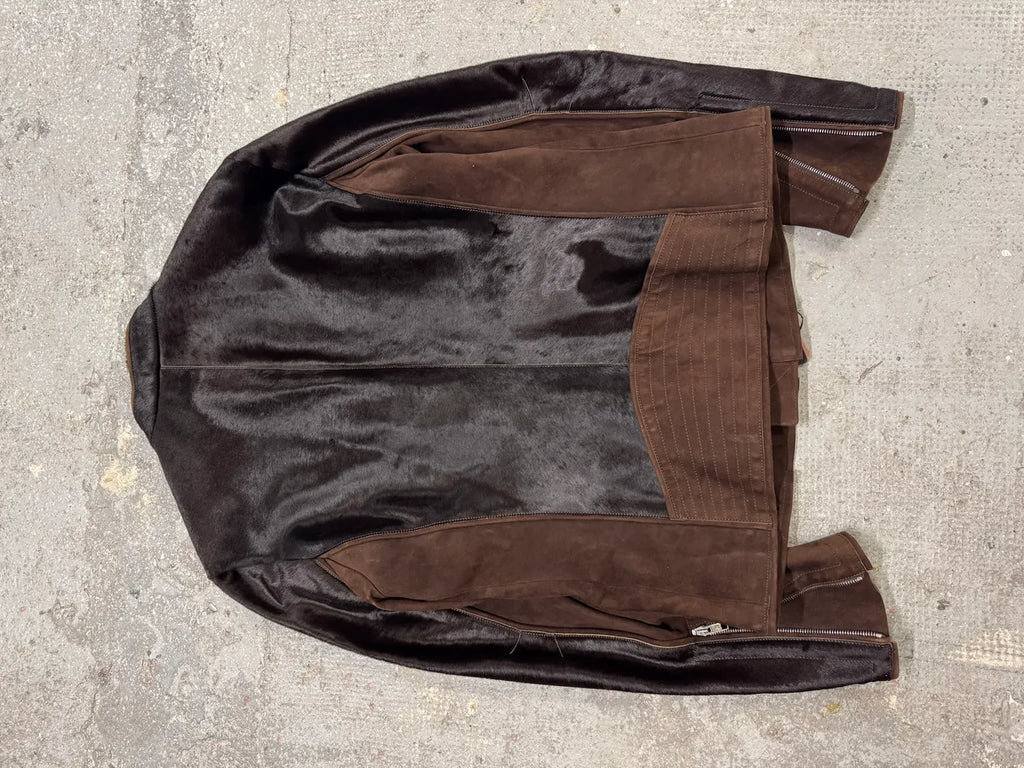 Roberto Cavalli Pony Hair Brown Leather Jacket (S/M) 3