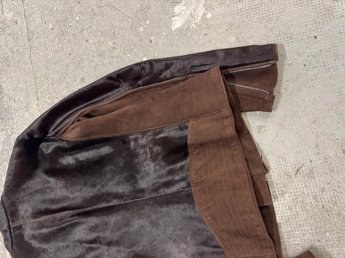 Roberto Cavalli Pony Hair Brown Leather Jacket (S/M) 4