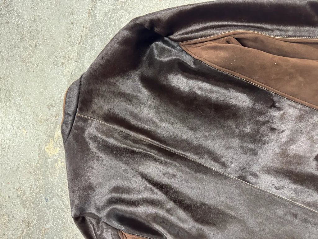 Roberto Cavalli Pony Hair Brown Leather Jacket (S/M) 5