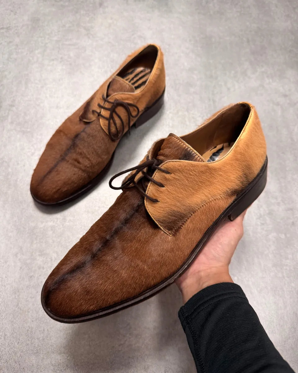 Roberto Cavalli Pony Hair Leather Shoes (43eu/us9.5) 0