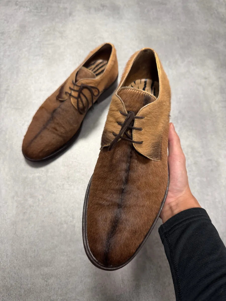 Roberto Cavalli Pony Hair Leather Shoes (43eu/us9.5) 3