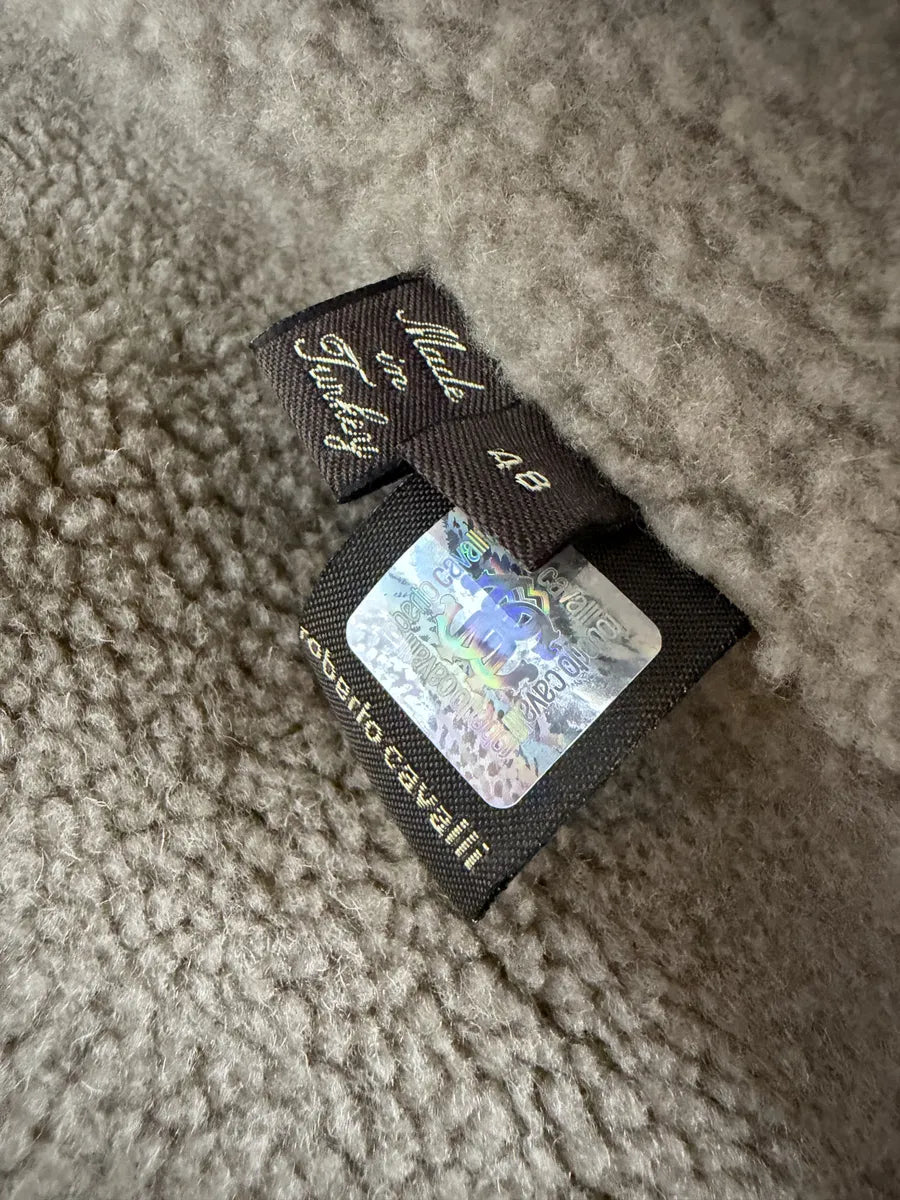 Roberto Cavalli Premium Raw Shearling Leather Jacket oVuGEHl 8