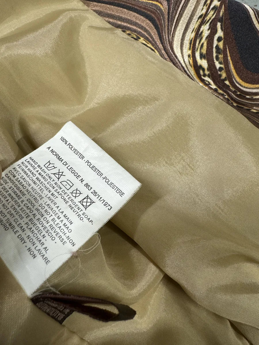 Roberto Cavalli Psycho Brown & Beige Light Bomber Jacket RUFPKJz 12