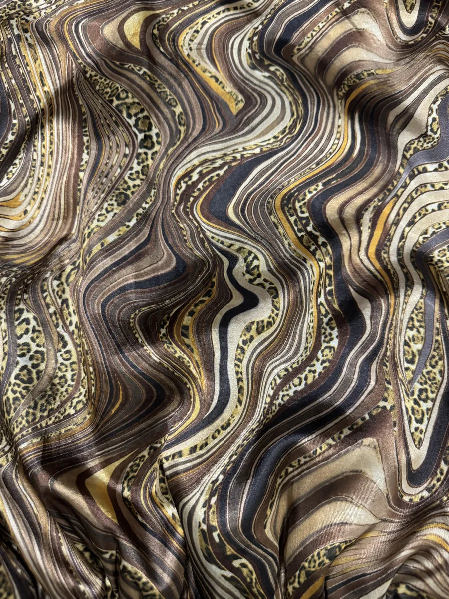 Roberto Cavalli Psycho Brown & Beige Light Bomber Jacket RUFPKJz 8