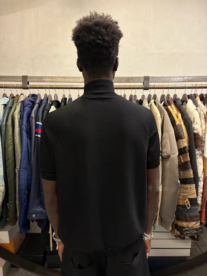 Roberto Cavalli Python Turtleneck Black T-Shirt UzihgXY 1