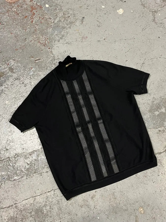 Roberto Cavalli Python Turtleneck Black T-Shirt UzihgXY 3