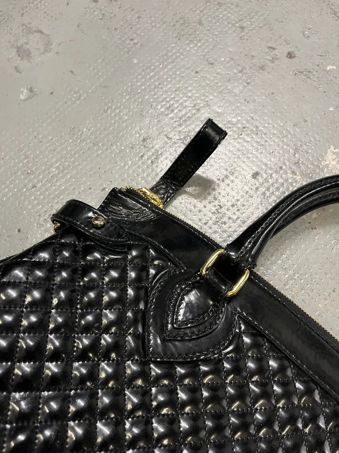 Roberto Cavalli Quilted Black Handle Bag KSWophI 3