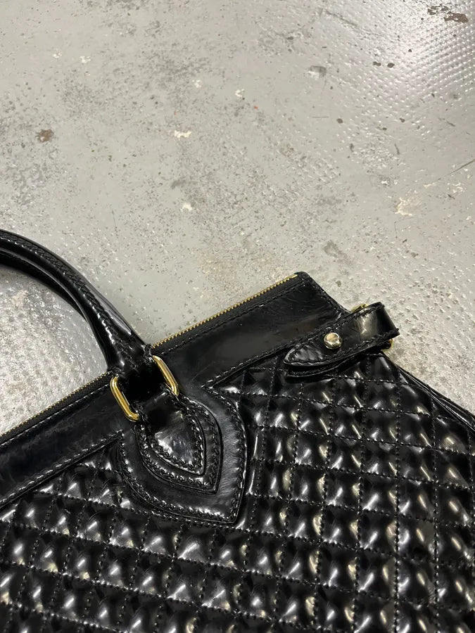 Roberto Cavalli Quilted Black Handle Bag KSWophI 4