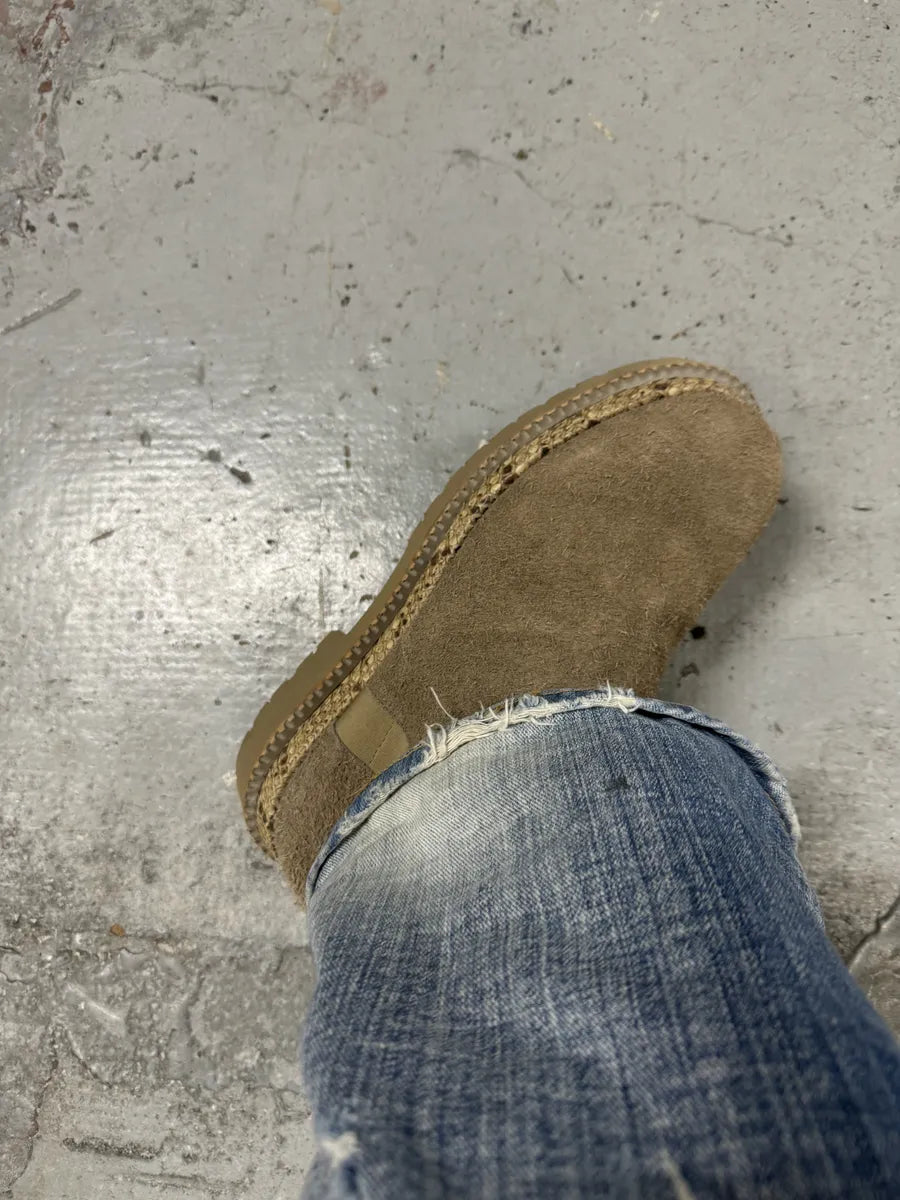 Roberto Cavalli Raw Suede Snakeskin Leather Beige Boots wfKKWRS 5