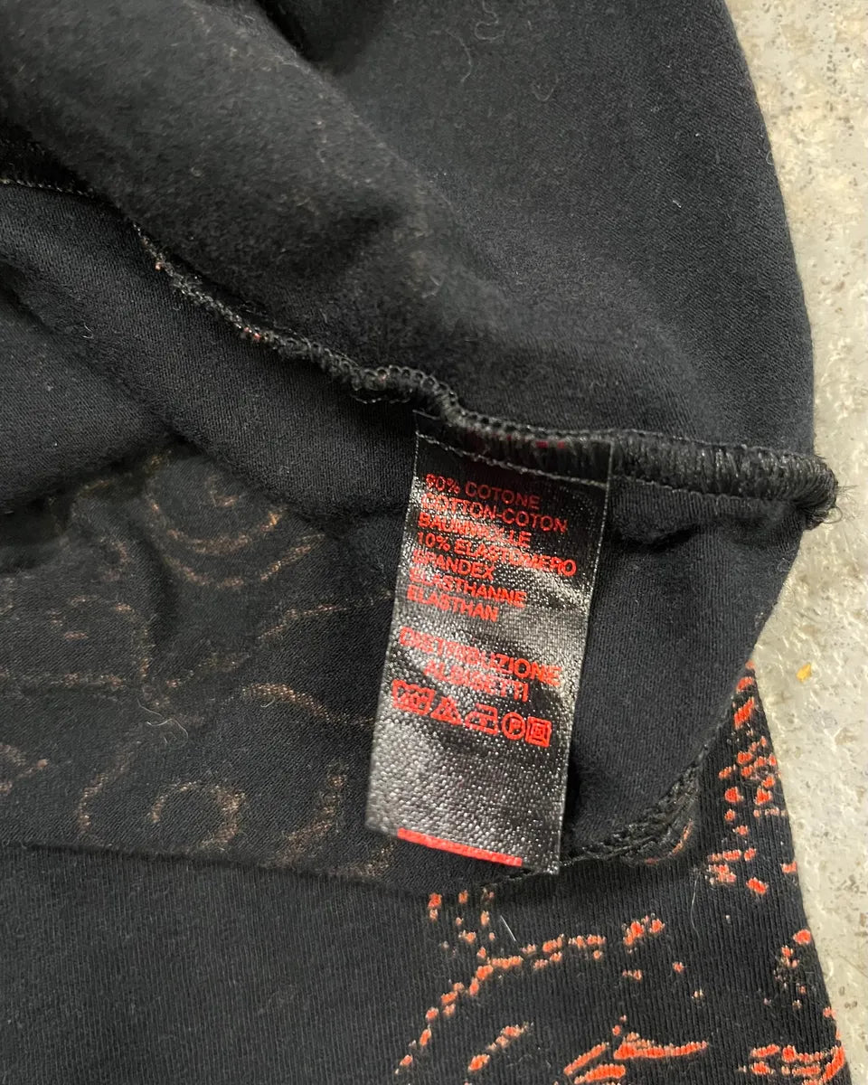 Roberto Cavalli Red Tiger Asian Print Black Longsleeve T-Shirt NjVJJpH 8