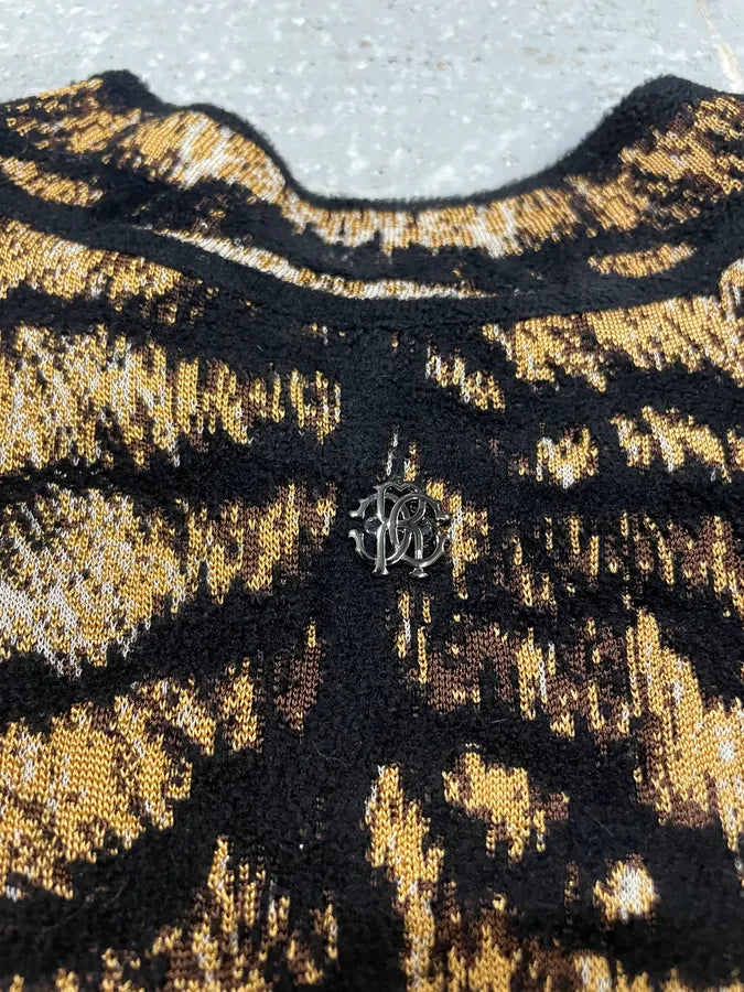 Roberto Cavalli Savage Fur Lion Long Dress (S) lELTUrz 6