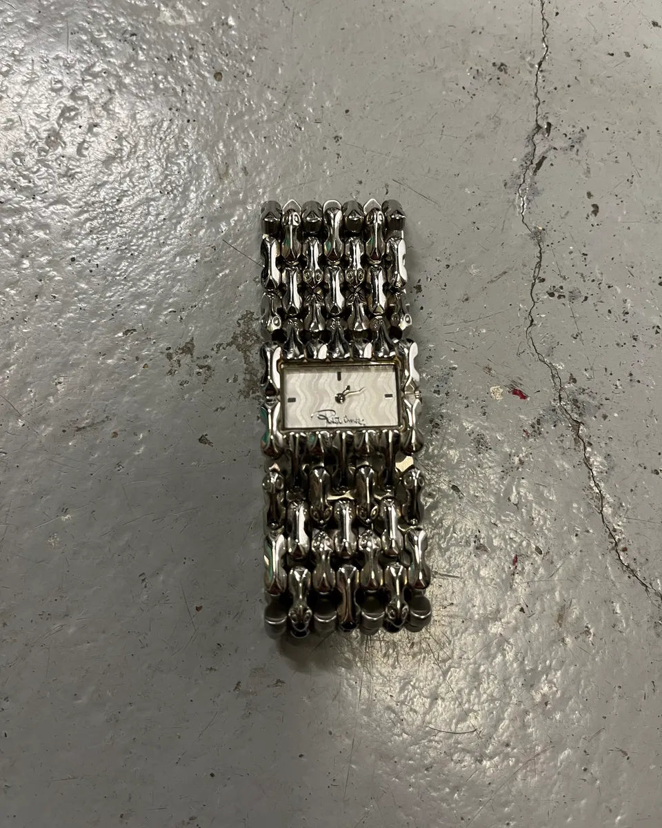 Roberto Cavalli Silver Grey Chain Bracelet Watch qQjIigx 0