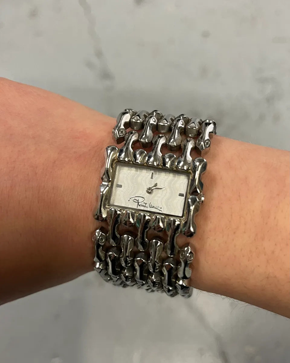 Roberto Cavalli Silver Grey Chain Bracelet Watch qQjIigx 2