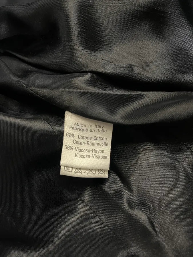 2000s Roberto Cavalli Silver Paint Black Blazer (M) SsZbrGg 9