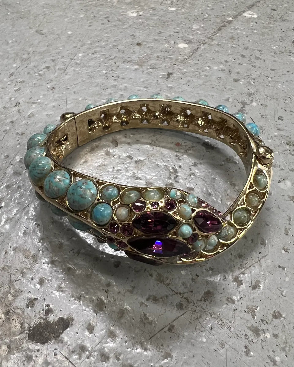 Roberto Cavalli Snake Stone Embelishments Bracelet (M) 1