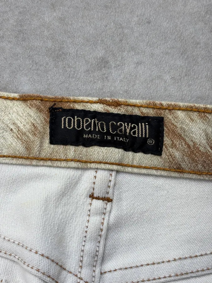 2000s Roberto Cavalli Sparkles Cowhide Jeans XGQwmLp 10